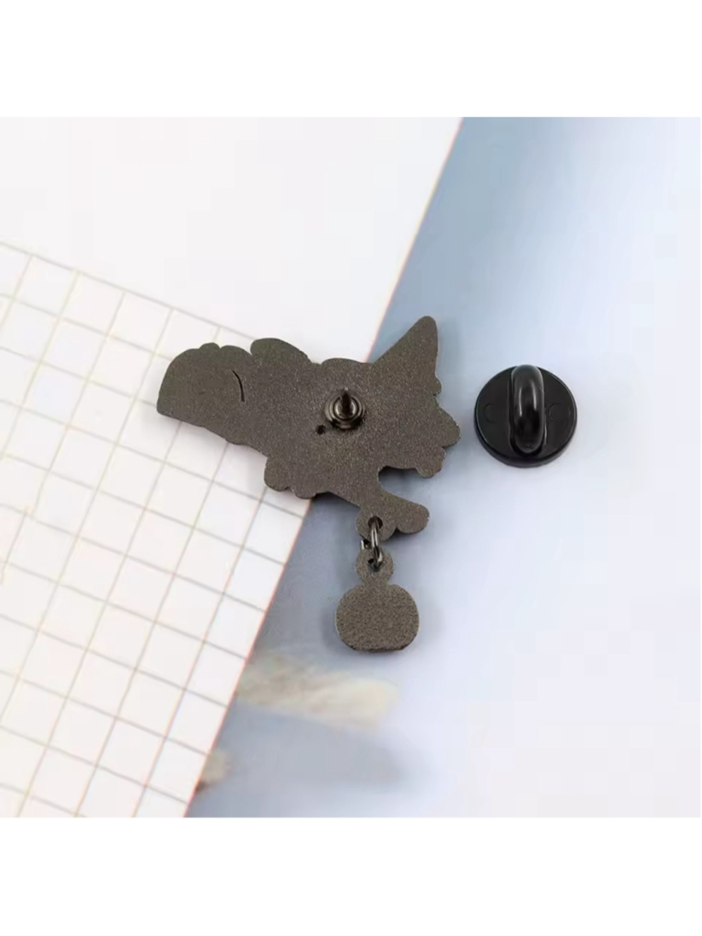 Adorable Black & Purple Witch Mouse Halloween Brooch Enamel Pin - Picture 2 of 5